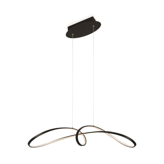 Lustra din Aluminiu Negru L93xH29cm Curve