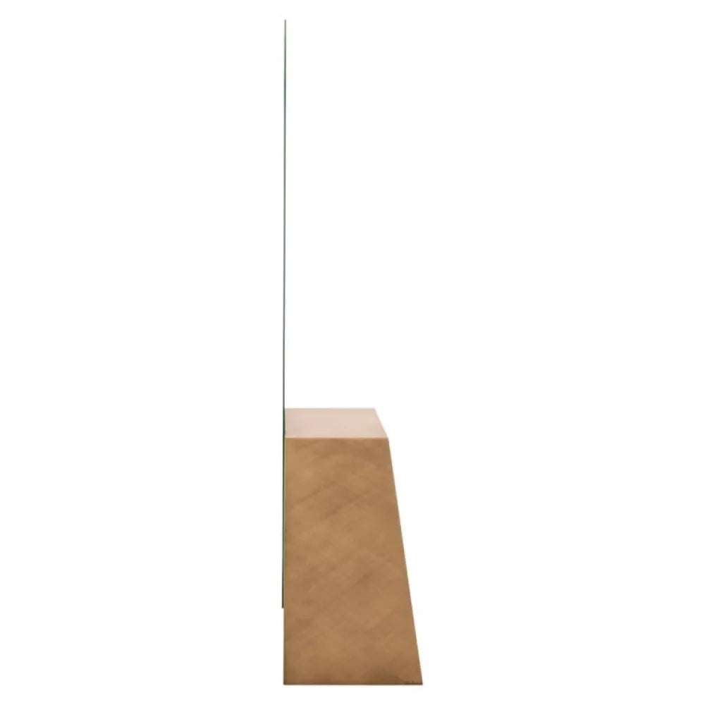Oglinda de podea Asimetrica cu rama din Metal Auriu periat L75xH202cm Mayla
