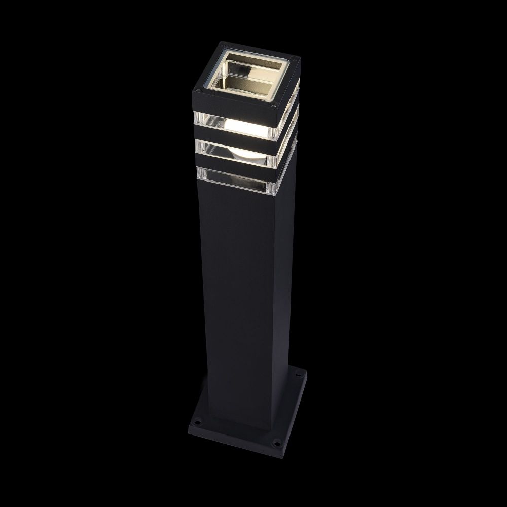 Stalp de iluminat pentru exterior din Plastic si Metal Negru L9xH61cm Linden