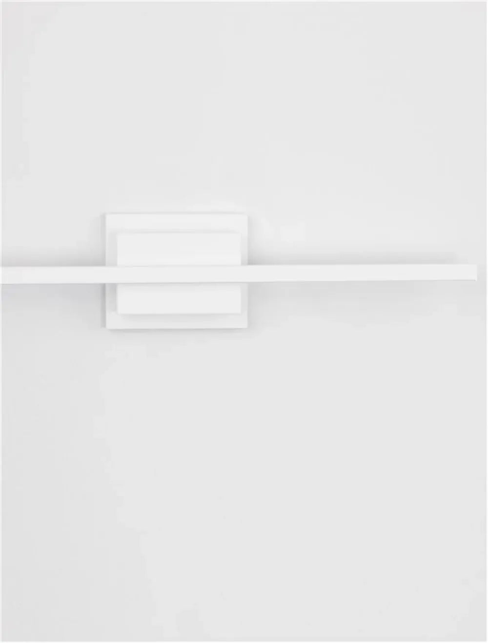 Aplica de perete structura din Aluminiu Alb si abajur din Acrilic  H11.8xL60.5cm IP20 12.5W 750lm 3000k AZURE