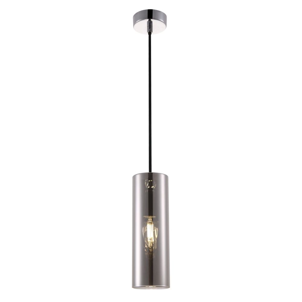 Pendul cu inaltime reglabila din Sticla Argintiu D8xH178cm Gioia