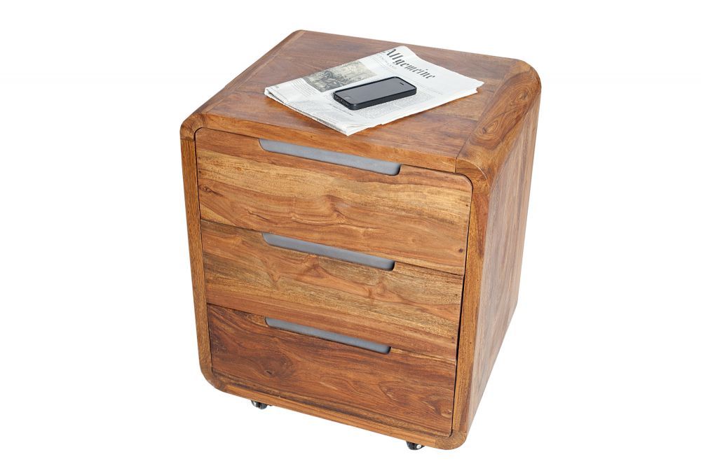 Dulap pentru birou din Lemn masiv de palisandru Maro Goa L50xH60cm