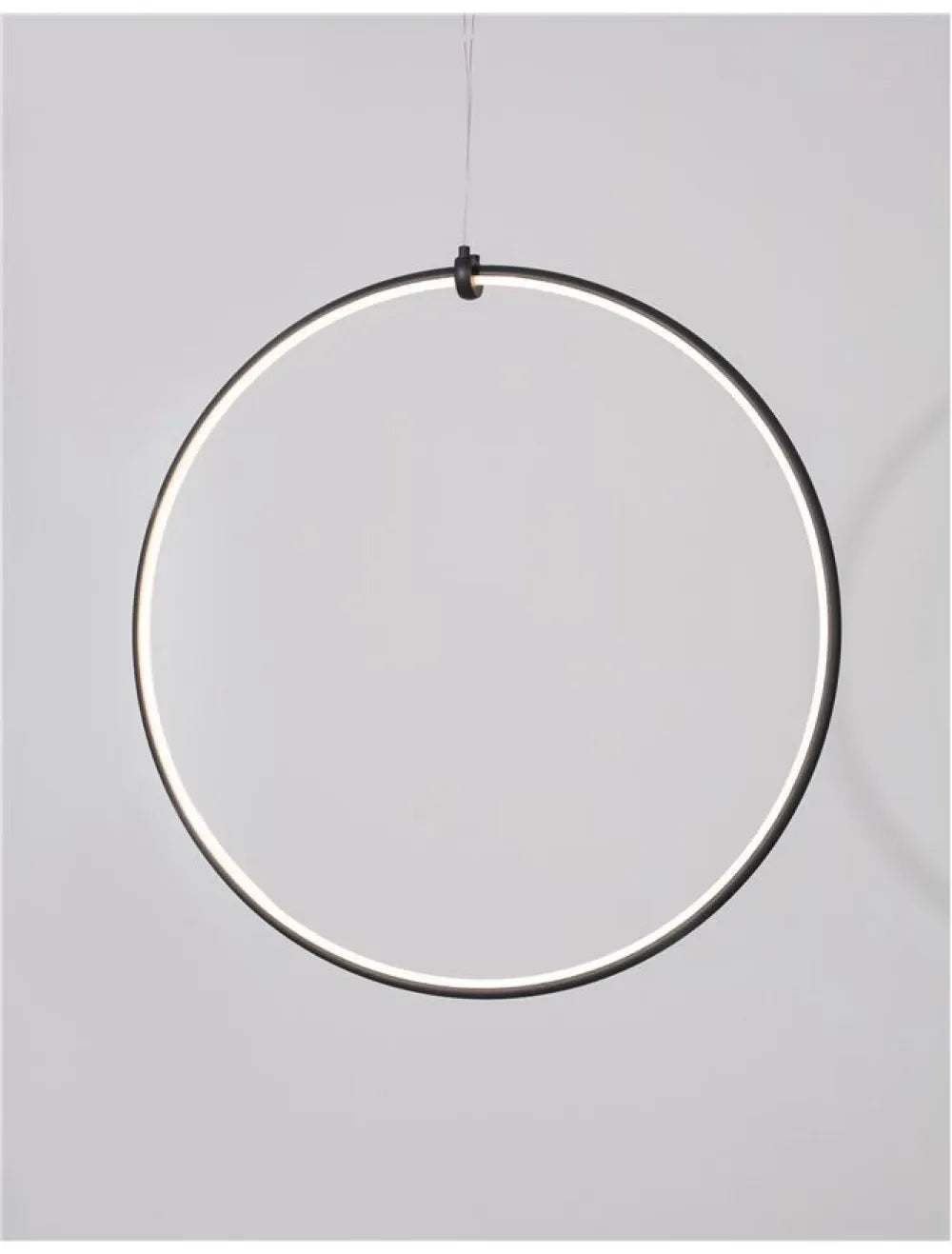 Pendul din Aluminiu Negru H120xL68cm IP20 27W 1603lm 3000k RING