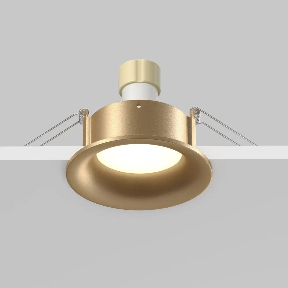 Spot incastrat din Aluminiu Auriu mat H4xD8.5cm 10W Slim