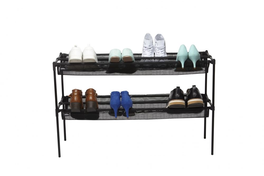 Suport pantofi din otel inoxidabil Negru Sling L92xH57
