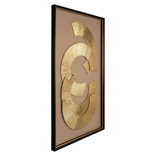 Tablou abstract Auriu L85xH145cm Eden Richmond Interiors
