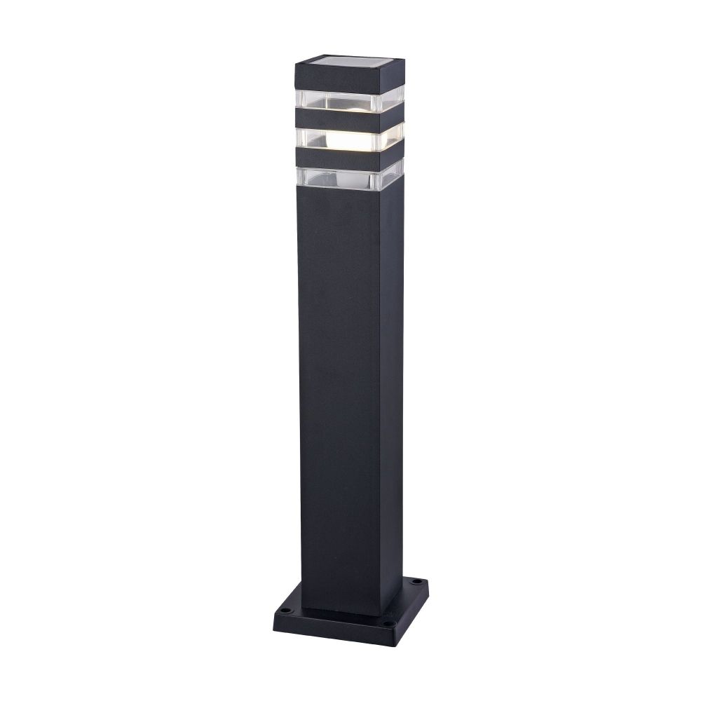 Stalp de iluminat pentru exterior din Plastic si Metal Negru L9xH61cm Linden