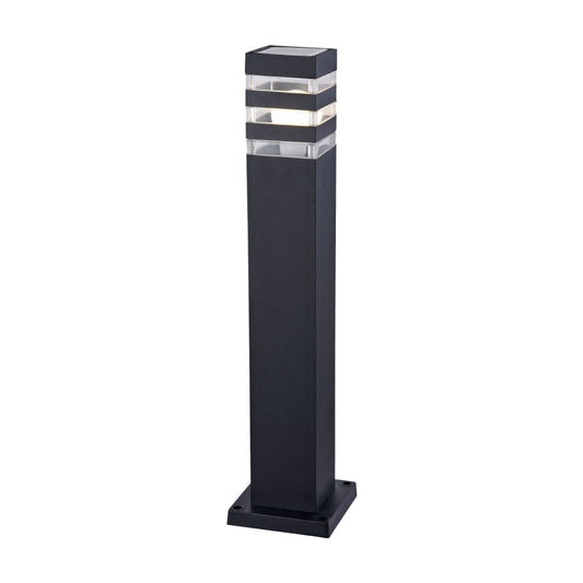 Stalp de iluminat pentru exterior din Plastic si Metal Negru L9xH61cm Linden