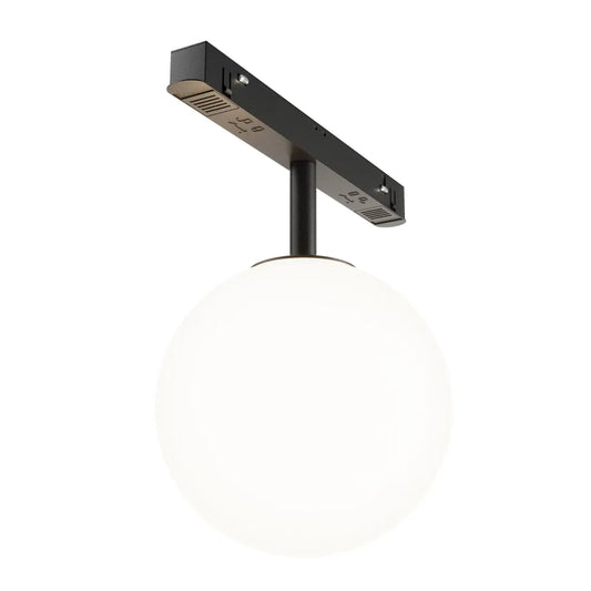 Spot pentru sina Exility din Metal Negru si Sticla Alb H19.8xD13cm 5W 320lm 4000k Luna