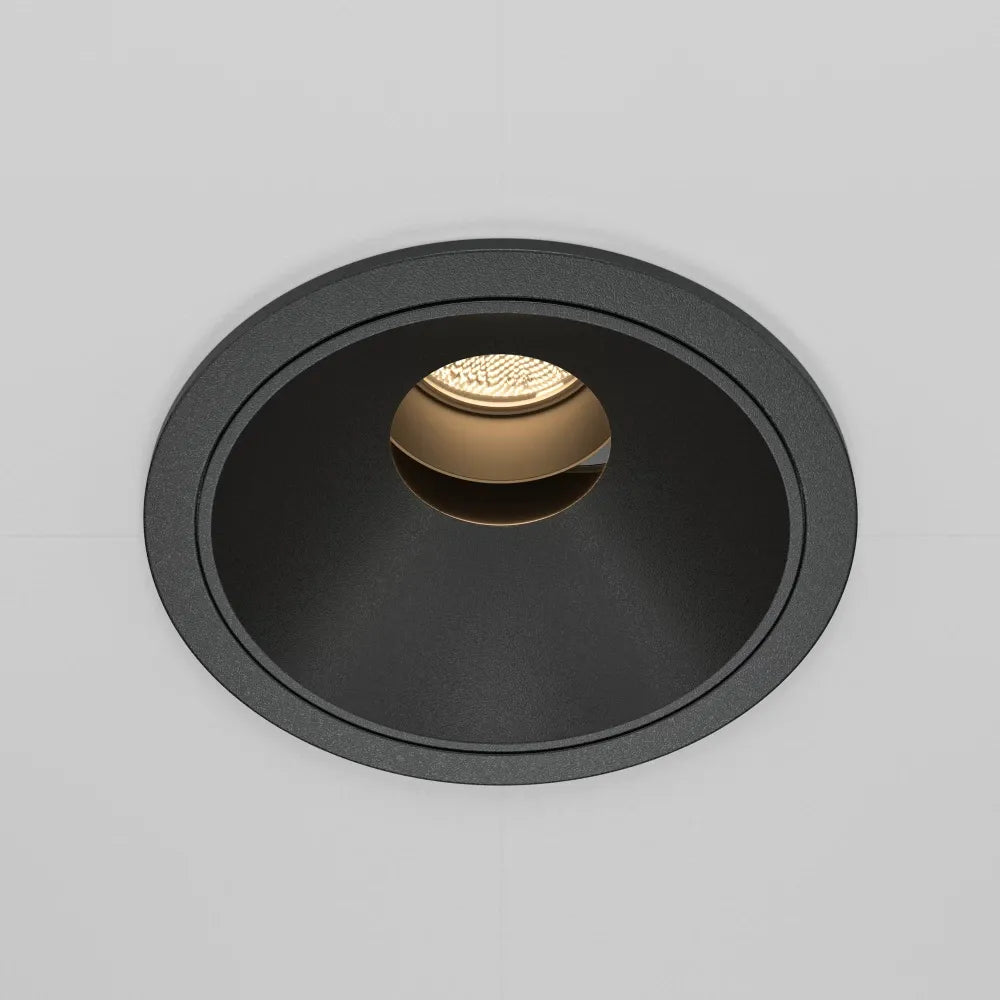 Spot incastrat din Aluminiu/plastic Negru H7xD8.3cm 10W 570lm 3000k Wise