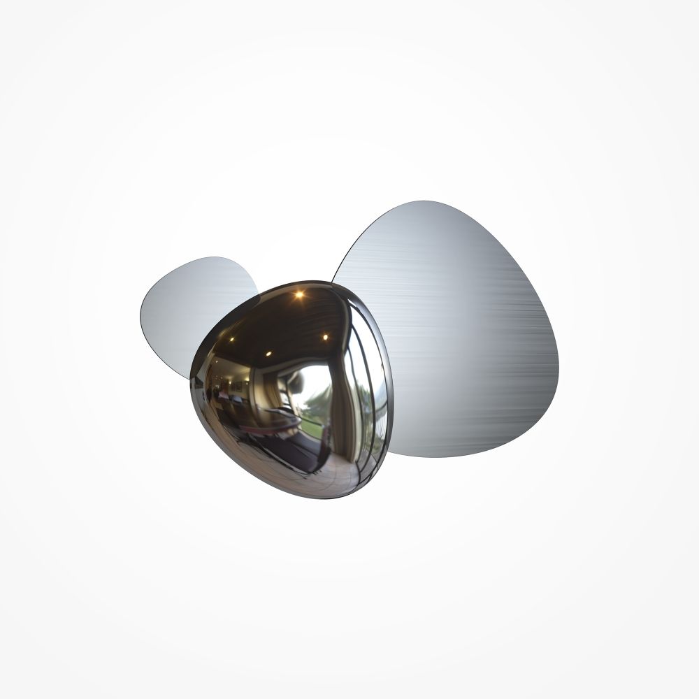 Aplica de perete Otel inoxidabil Argintiu L8xH27cm Jack-stone