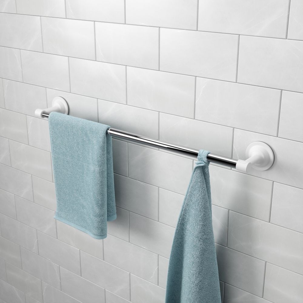 Suport prosoape din Aluminiu Argintiu Flex Sure H7xL35/61cm