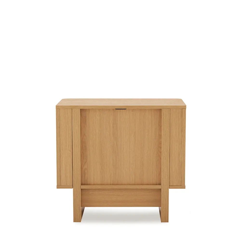 Noptiera cu sertare Sidney de culoare natural L60xH60cm