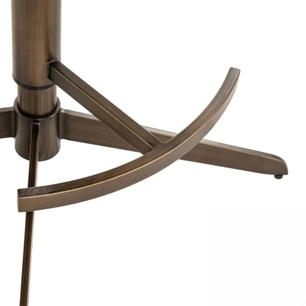 Scaun de bar cu inaltime reglabila tapitat cu Stofa Crem cu picioare din Metal Alama H111-92xL56xA53cm Cheyenne Richmond interiors
