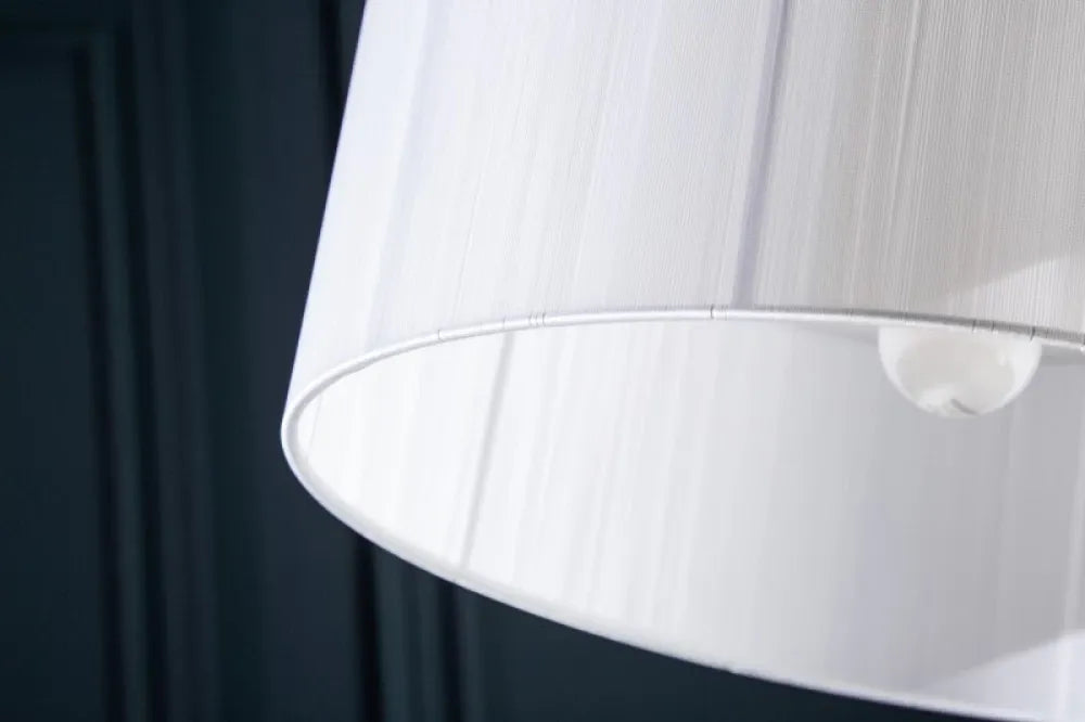 Lampa de podea din Marmura/Metal Alb si Textil Alb H225xL230cm Extenso