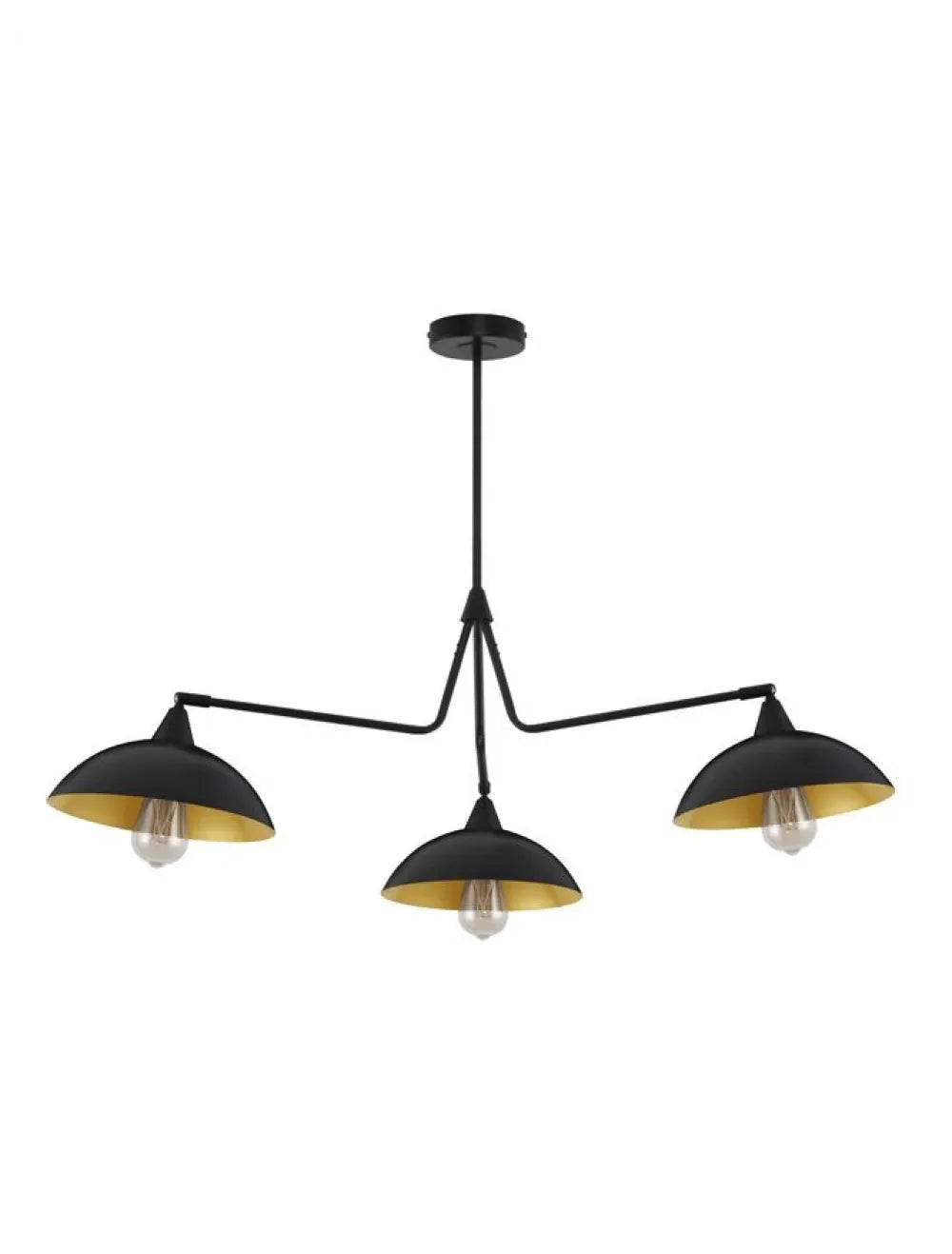 Lustra din Metal Negru/Auriu H70xL113cm IP20 MIRBA