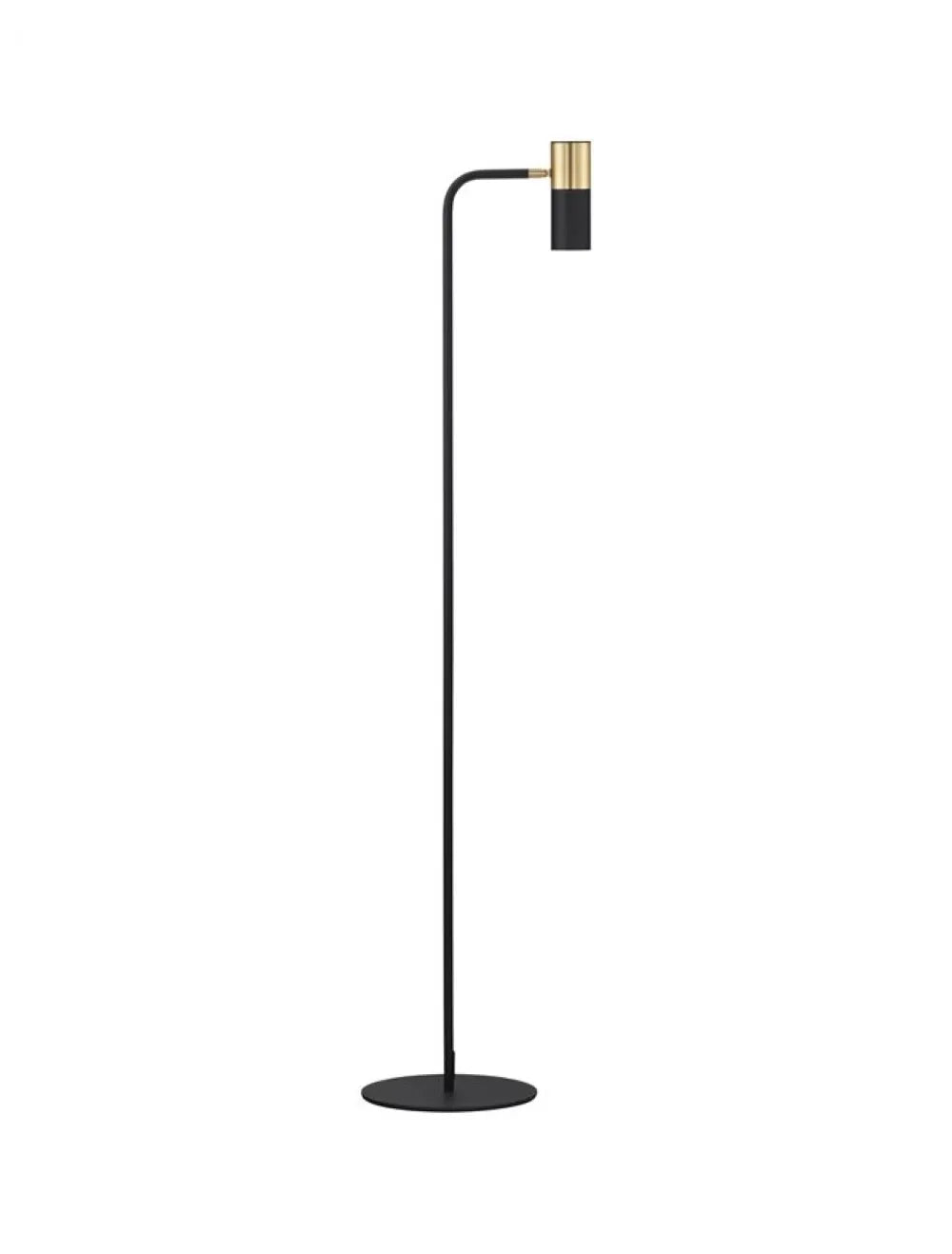 Lampa de podea din Aluminiu Negru/Auriu H135xL25cm IP20 PONGO