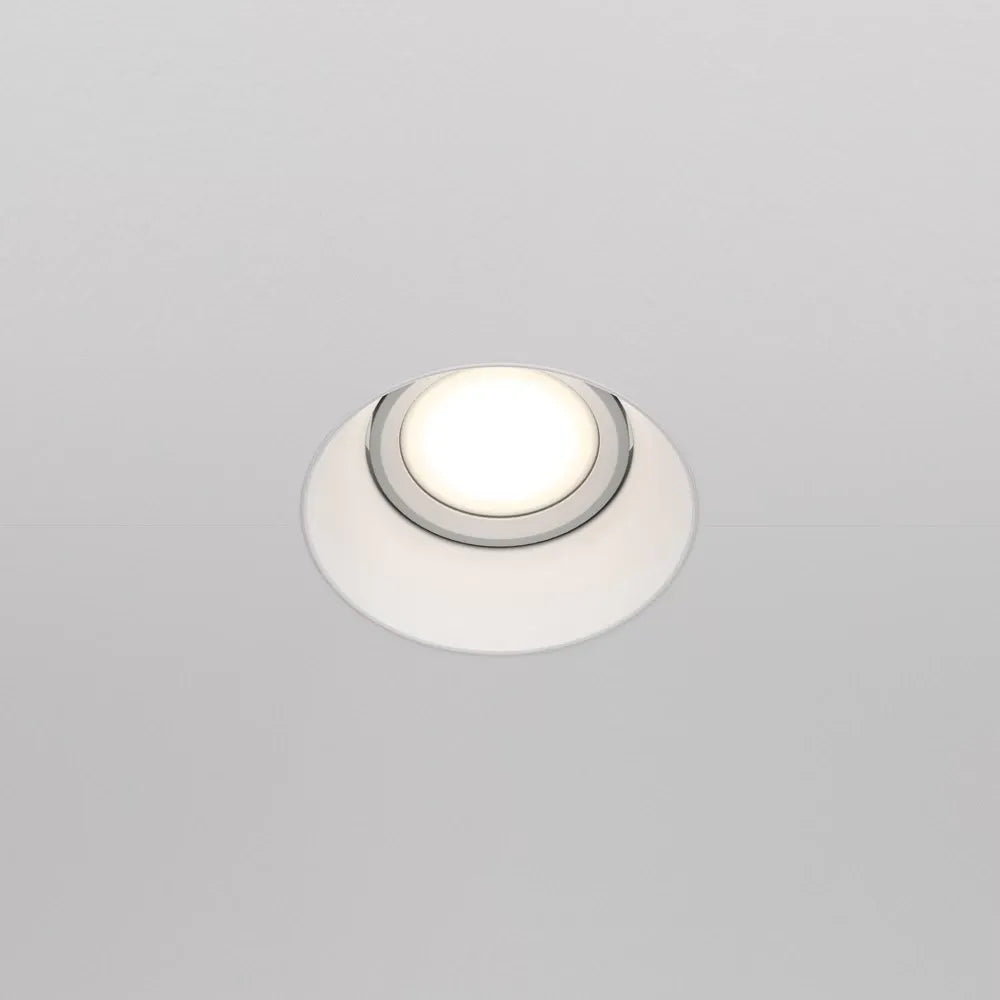 Spot incastrat rotund din Aluminiu Alb H4xL12cm IP 20 GU10 50W Dot