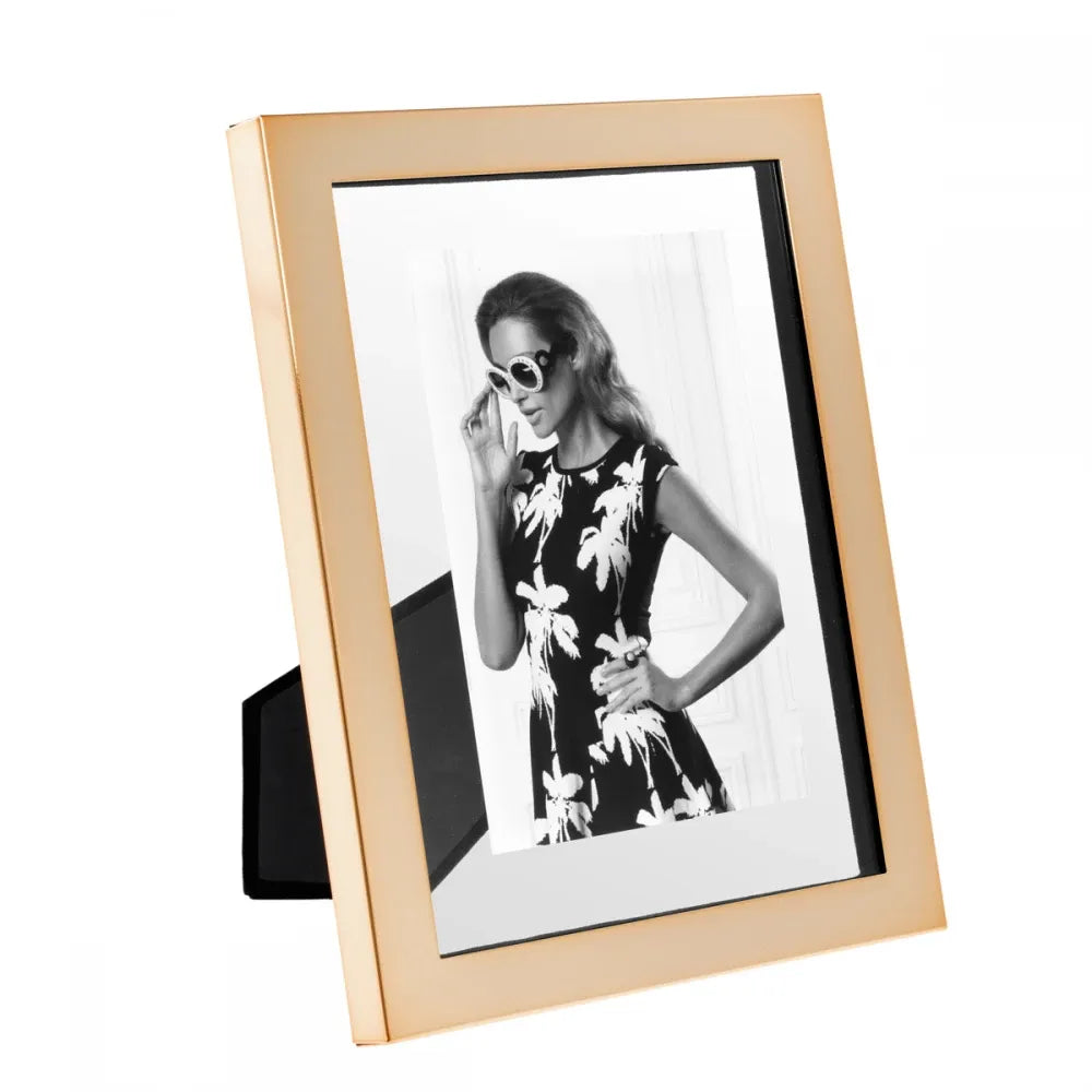 Rama foto din Metal/Sticla Rose gold/Transparent L18xH23cm Brentwood S Eichholtz
