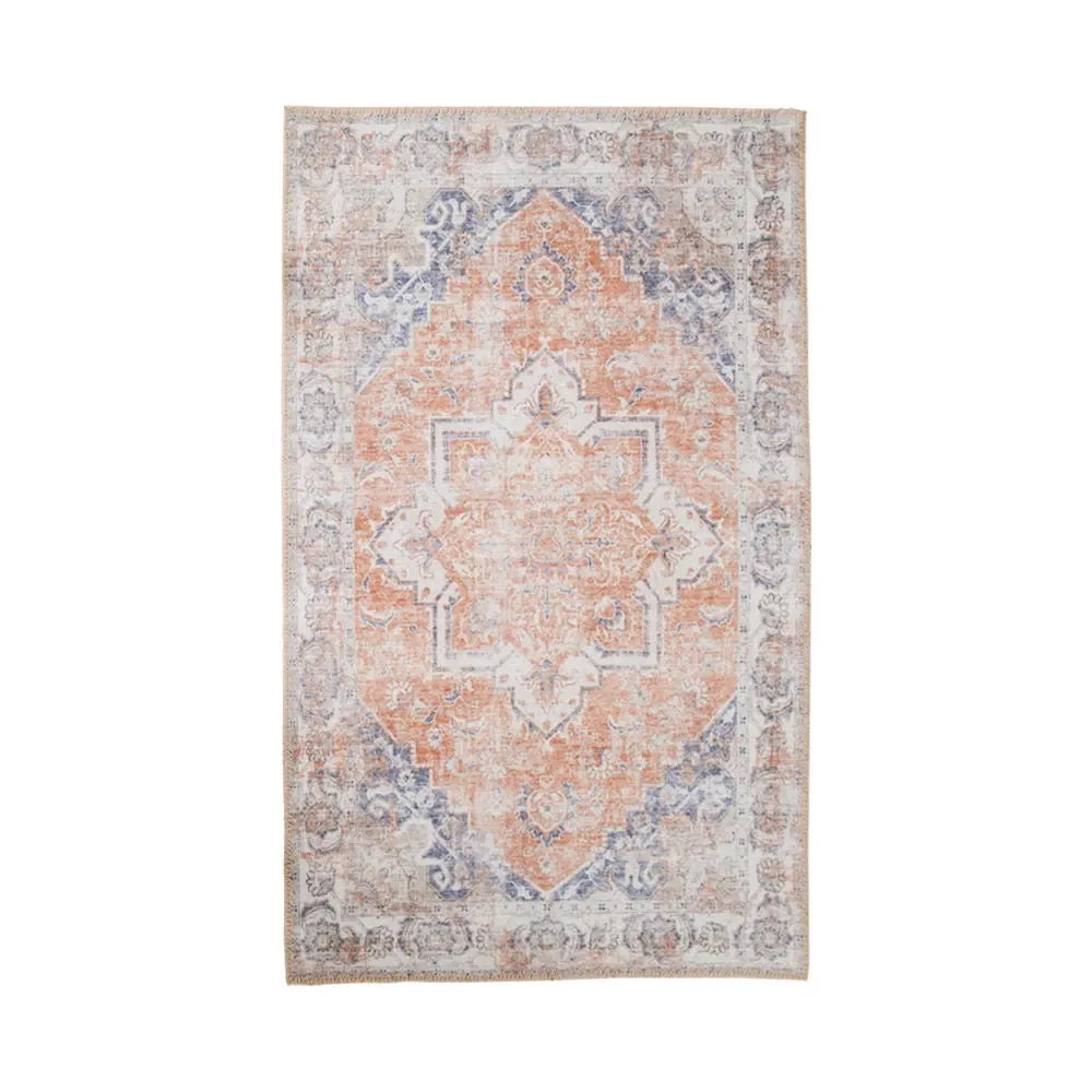 Covor din Chenille Albastru/Portocaliu 230x160cm Havana