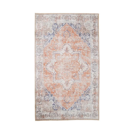 Covor din Chenille Albastru/Portocaliu 230x160cm Havana