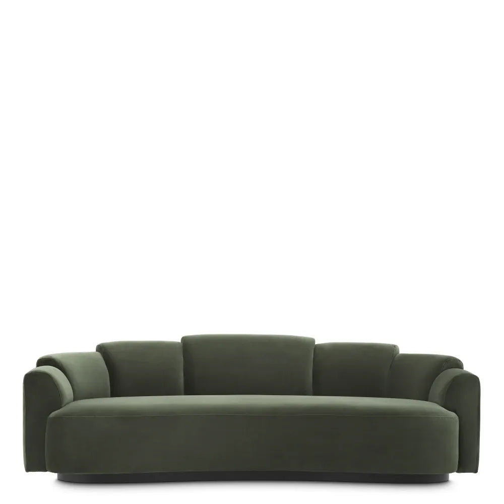 Canapea tapitat cu Catifea Verde L232xA109xH73cm Marbella Eichholtz
