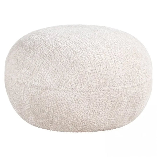 Puf tapitata cu Stofa Be lovely Crem D65xH41cm Jace Richmond Interiors