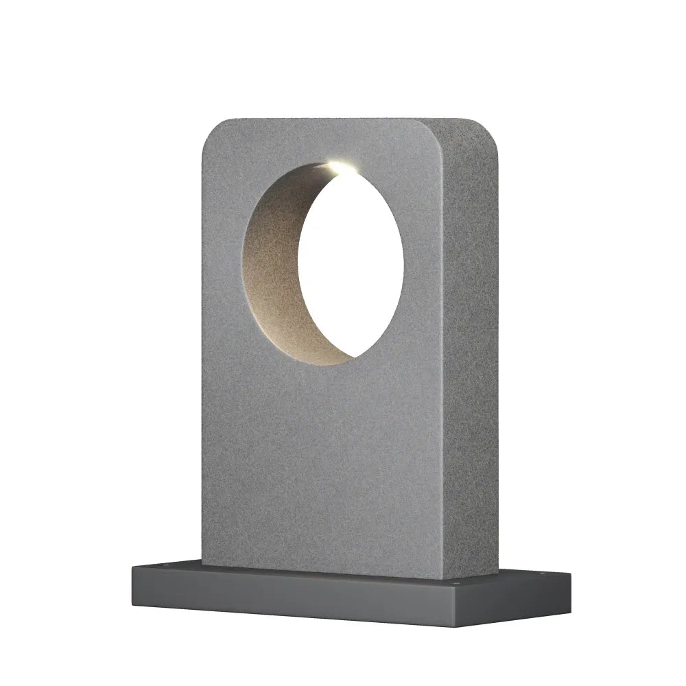 Stalp exterior din Ciment/Aluminiu Gri H49xL30cm Betone