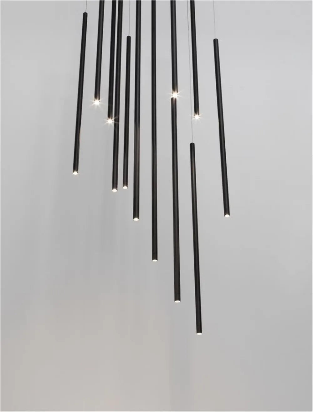 Candelabru din Aluminiu Negru H165xL50cm IP20 60W 2344lm 3000k ELETTRA