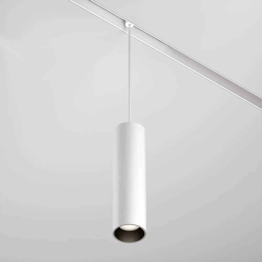 Pendul pentru sina Exility din Aluminiu Alb H121.8xL20cm 12W 1090lm 4000k Focus LED