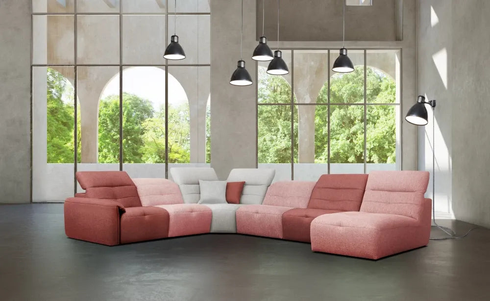 Coltar modular cu recliner 369cm Moon