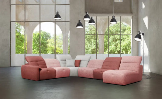 Coltar modular cu recliner 369cm Moon