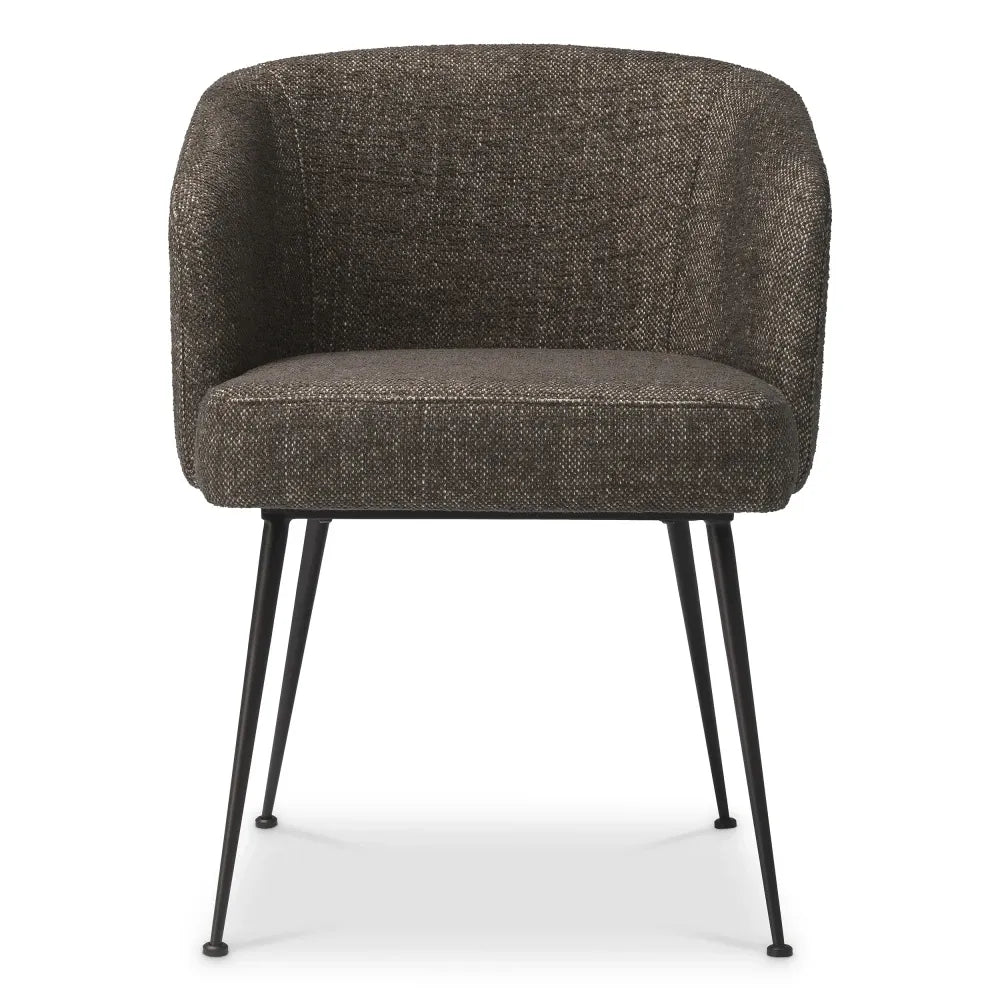 Scaun tapitat cu Stofa Maro L58xA58xH78cm Aiden Eichholtz