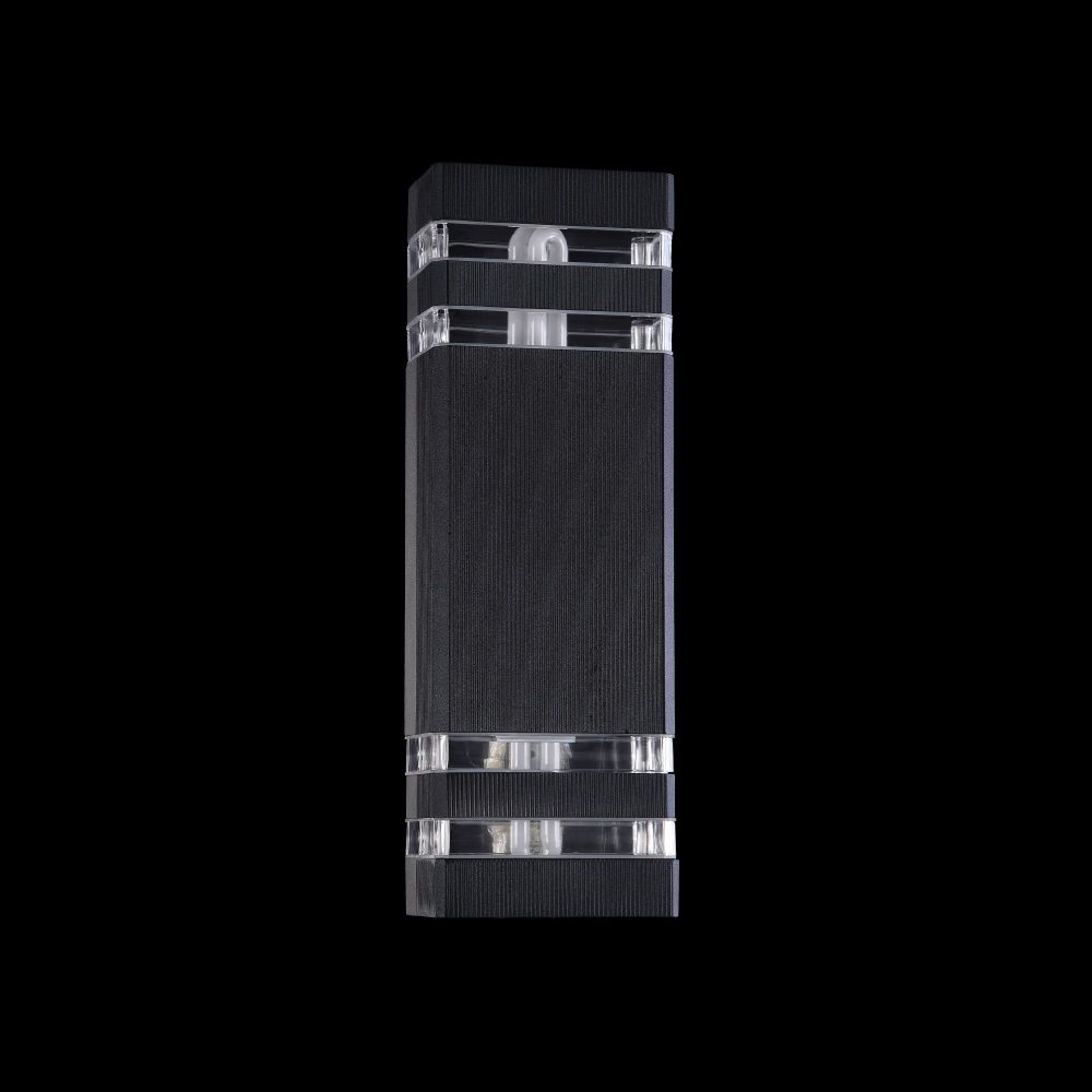 Aplica de perete pentru exterior din Sticla Transparent cu 2 becuri L11x10xH33cm Unter den Linden