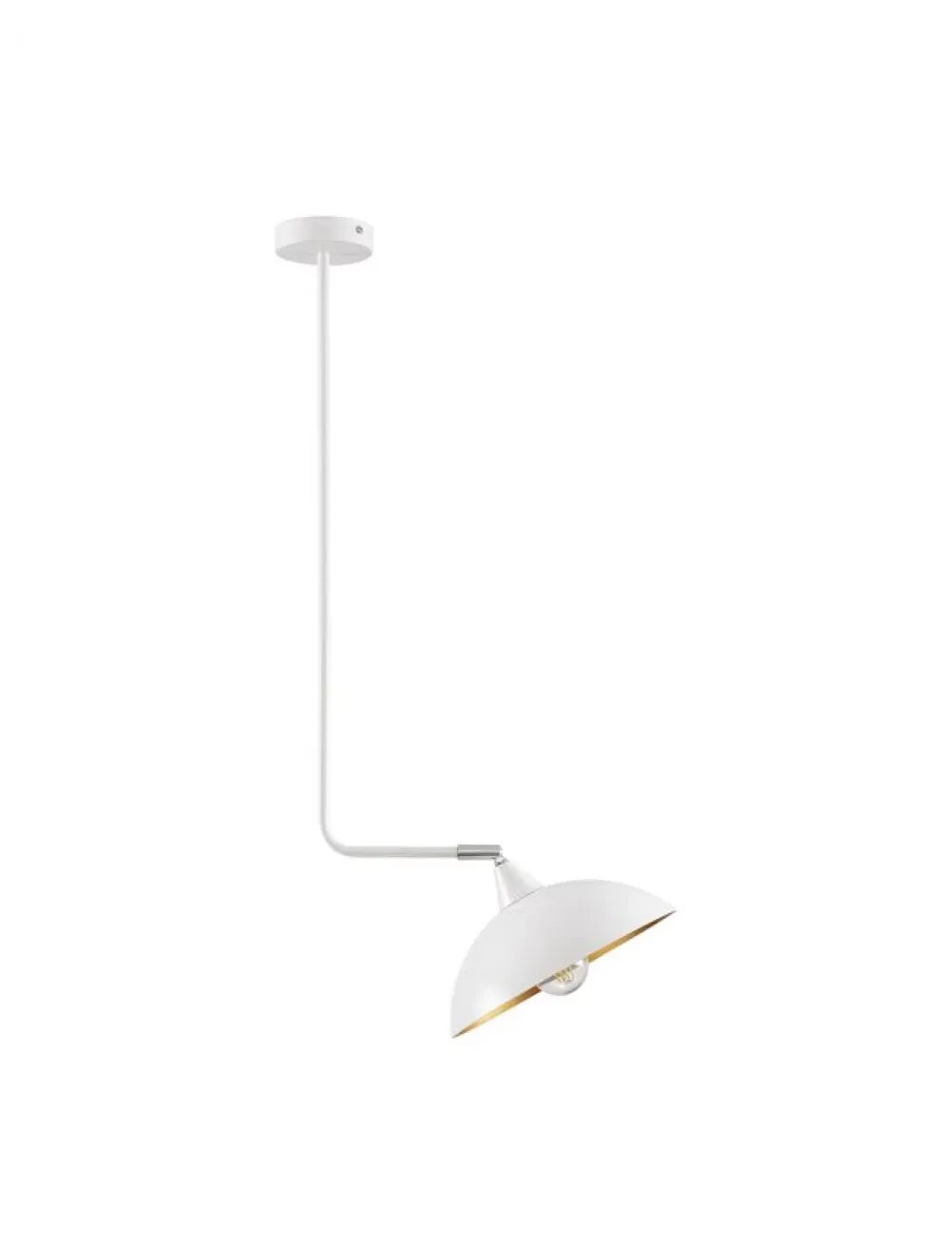 Pendul din Metal Alb/Auriu H120xL40cm IP20 MIRBA