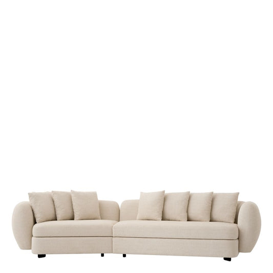 Canapea fixa Sidney Eichholtz din Stofa Nuoro  Bej L314cm