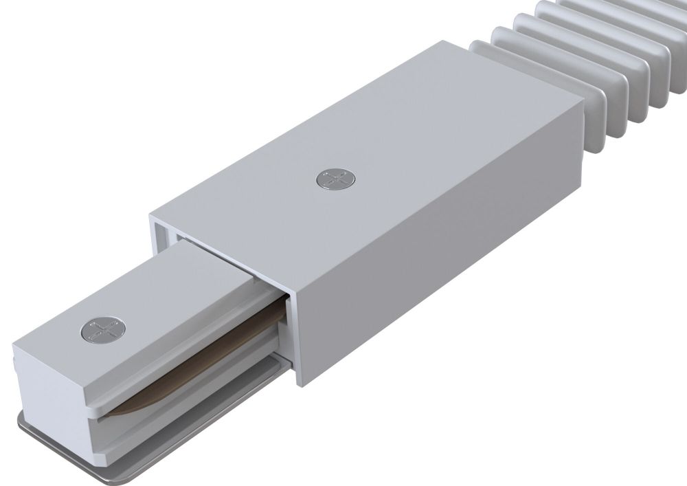 Conector sina flexibil Accessories for tracks Alb LED L28xH2cm