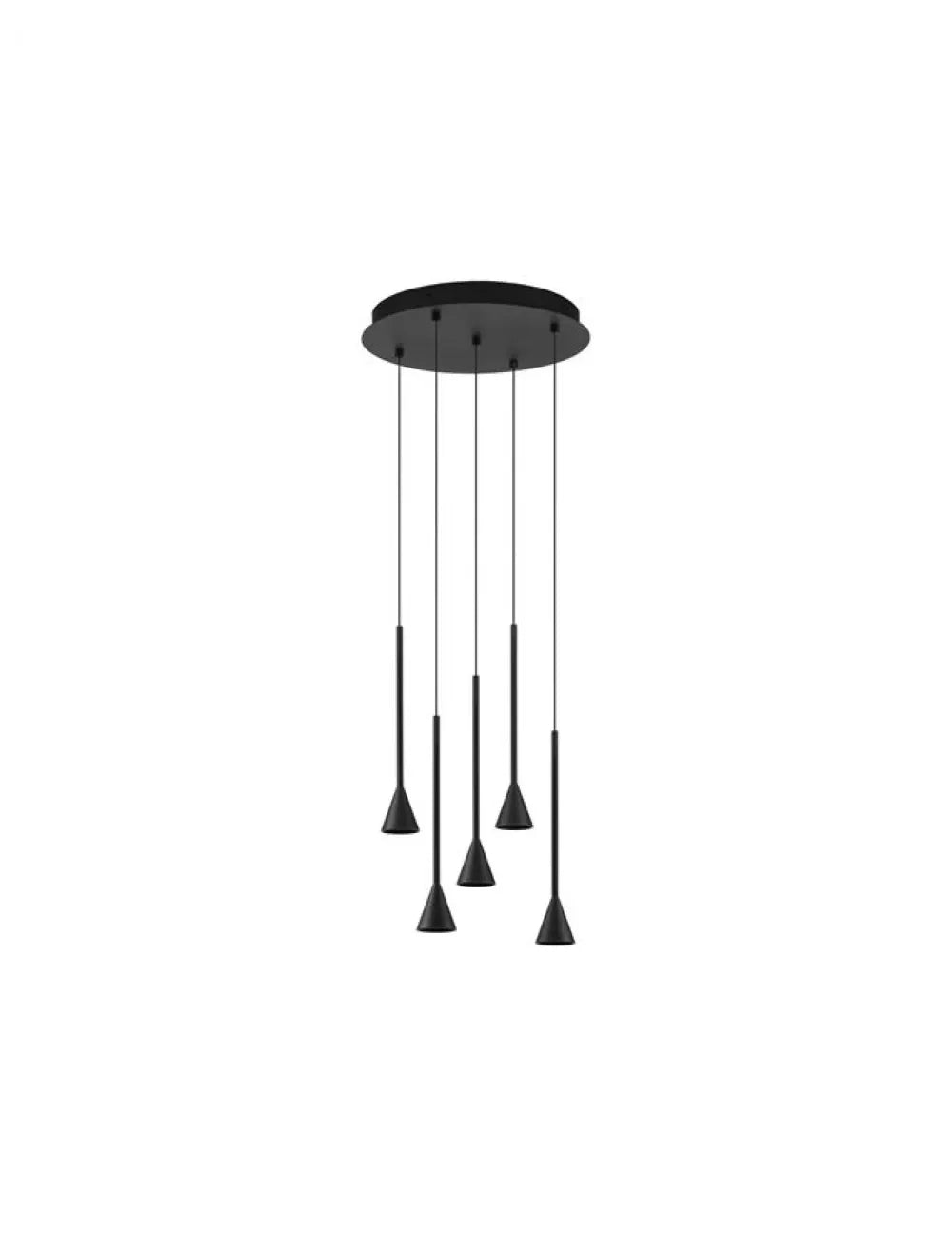 Candelabru structura din Aluminiu Negru si abajur din Aluminiu Negru H150xL35.5cm IP20 27W 1312lm 3000k NET