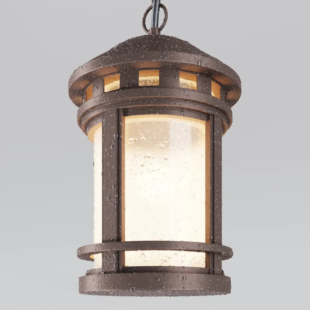Pendul cu inaltime reglabila din Sticla Maro D18xH131cm Salamanca