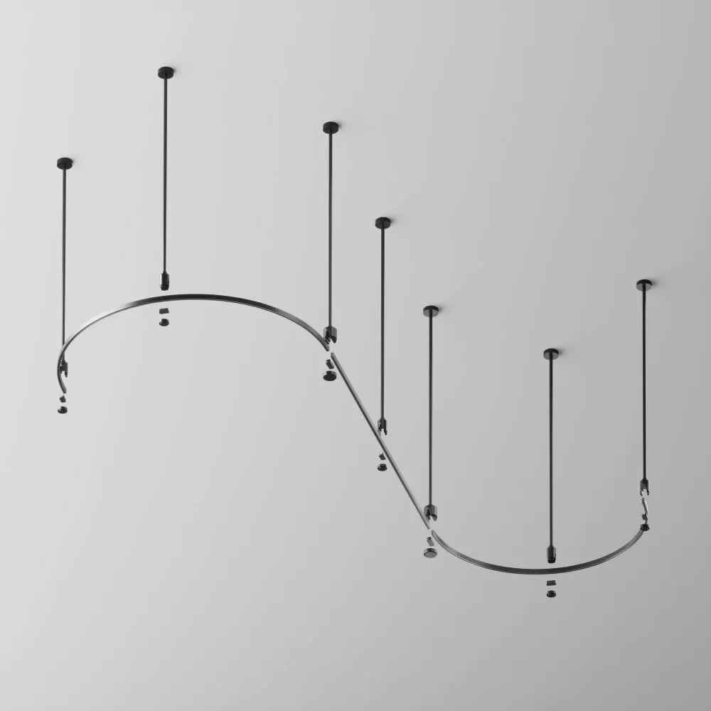 Sina semicer 80cm Flarity din Aluminiu Negru H1.5xL80cm Flarity
