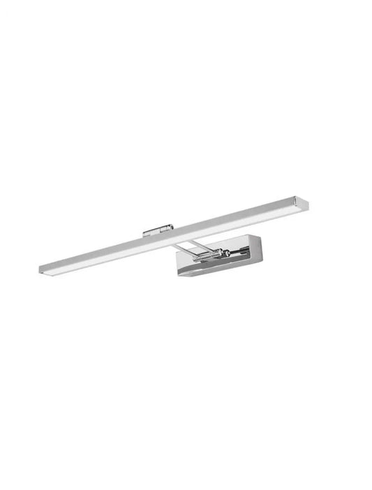 Aplica de perete structura din Aluminiu Argintiu si abajur din Acrilic Alb H19xL57cm IP44 18W 530lm 4000k ROSA