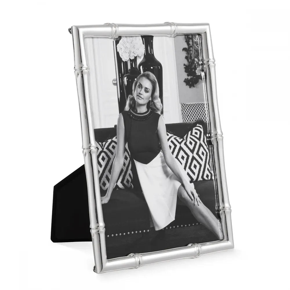 Rama foto din Metal/Sticla Argintiu/Transparent L14.5xH19cm Holden M Eichholtz
