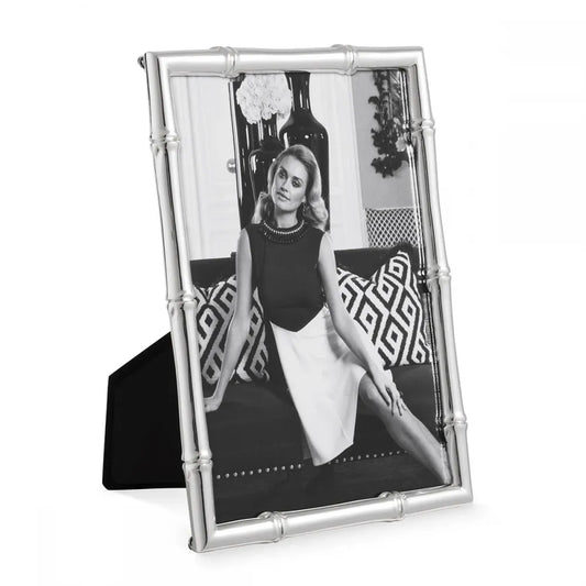 Rama foto din Metal/Sticla Argintiu/Transparent L14.5xH19cm Holden M Eichholtz