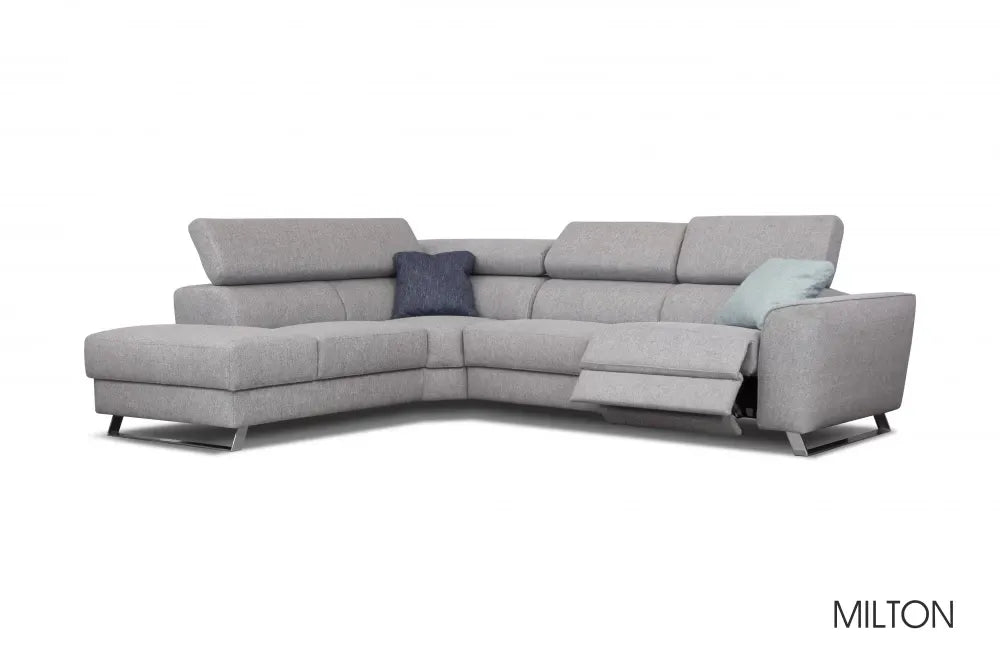 Coltar in forma de L personalizabil cu recliner L302cm Milton