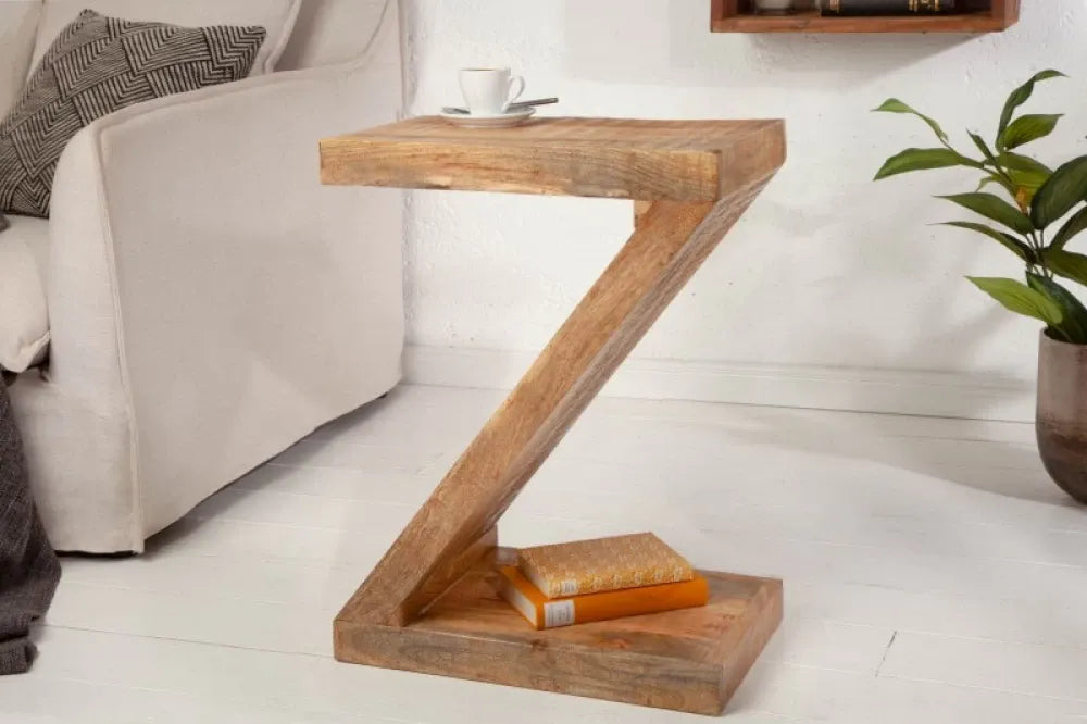 Masuta laterala Dreptunghiulara din Lemn de mango Maro L45xH60cm Z