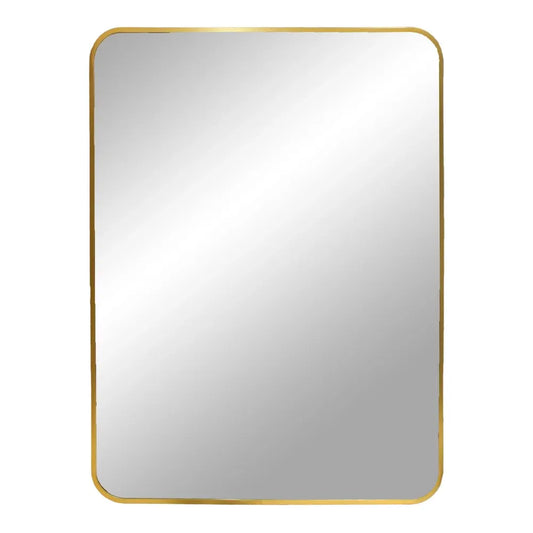 Oglinda cu rama din Metal Alama 70x50cm Madrid