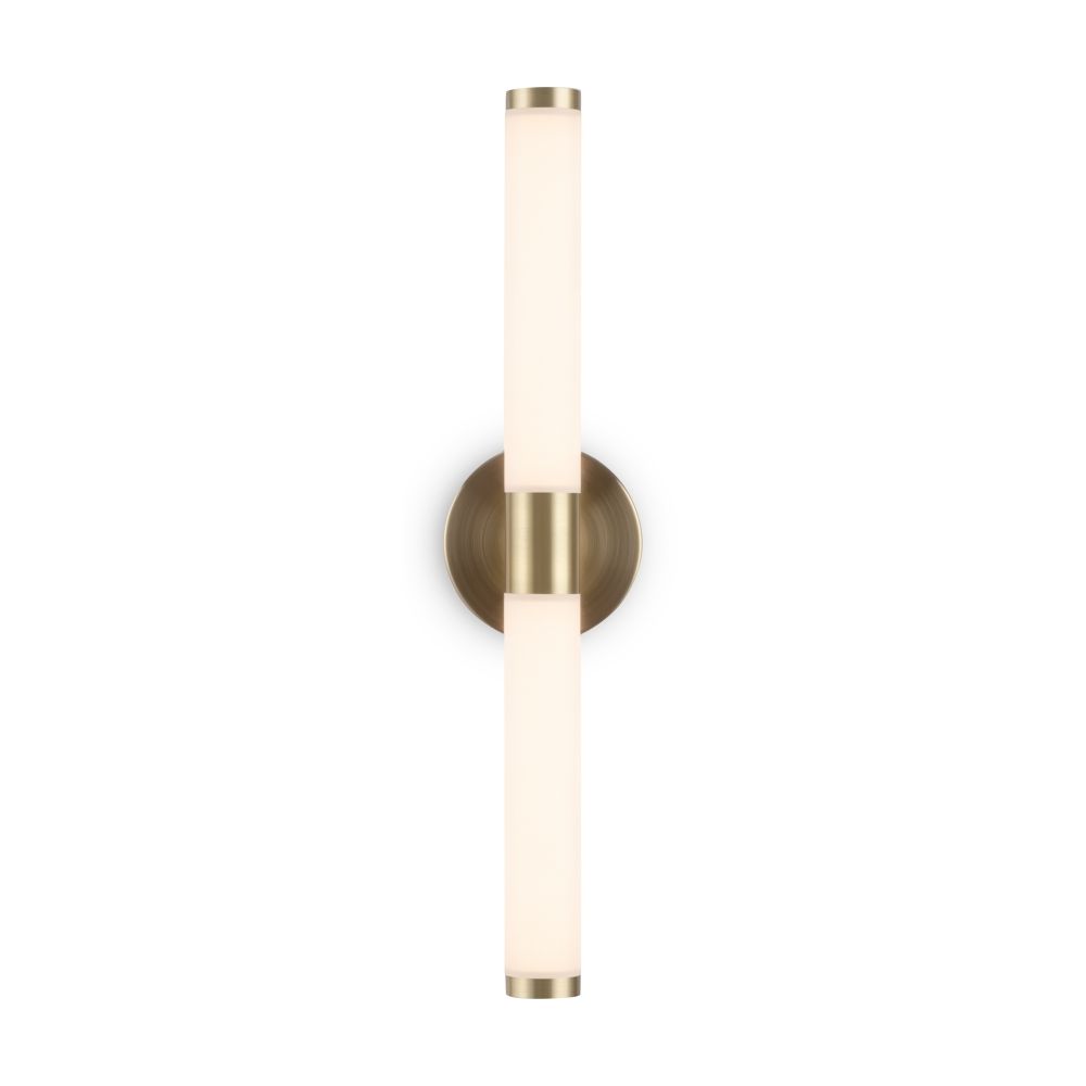 Aplica de perete Aluminiu si Acril Auriu/Alb D3xH36cm Axis