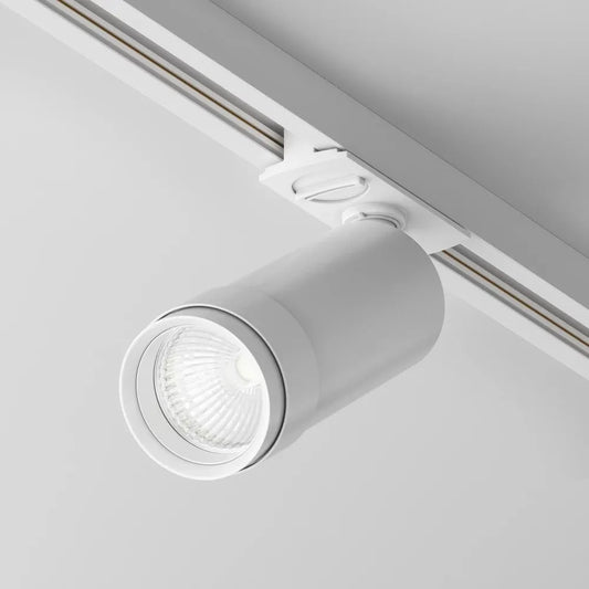 Spot dimabil pentru sina Unity din Aluminiu Alb H16xD5.5cm IP 20 12W 900lm 4000k Focus Zoom
