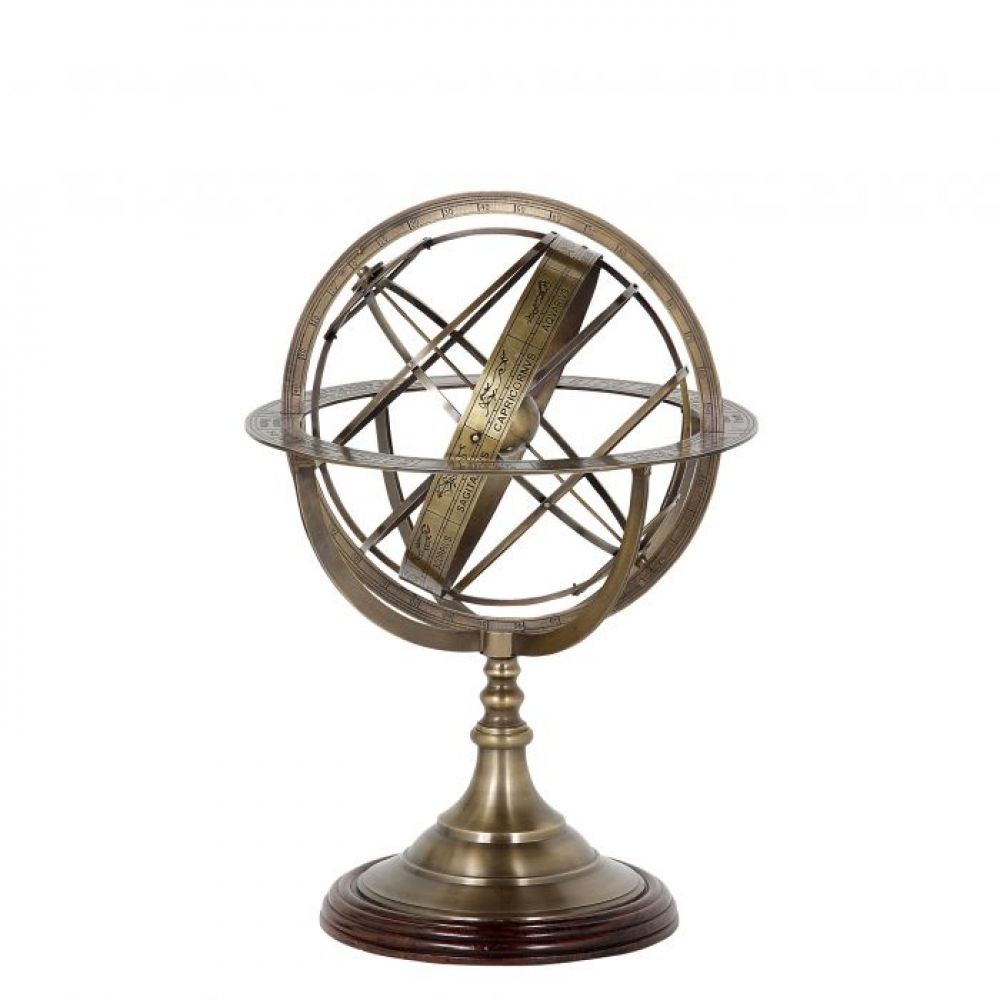 Obiect decorativ  din Metal Auriu D16xH29cm Globe