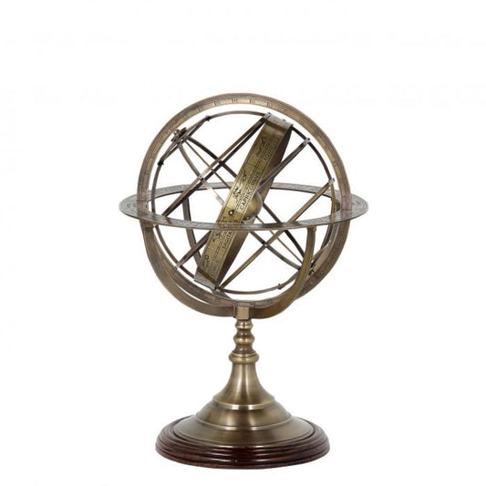 Obiect decorativ  din Metal Auriu D16xH29cm Globe